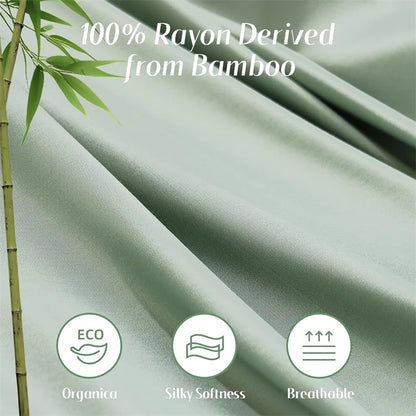 Organic Bamboo Bed Sheet Set with Pillowcase