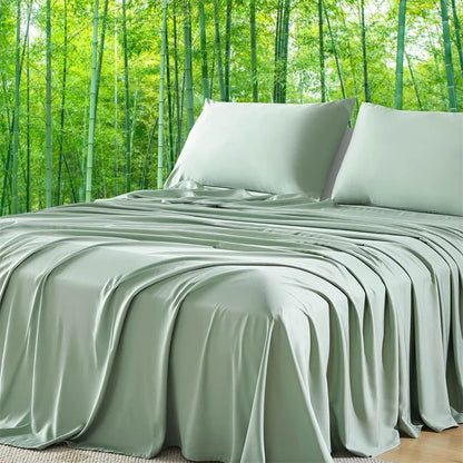 Organic Bamboo Bed Sheet Set with Pillowcase