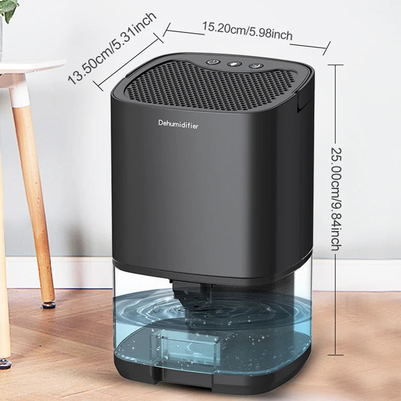 Portable Quiet Air Dehumidifier for Home & Office