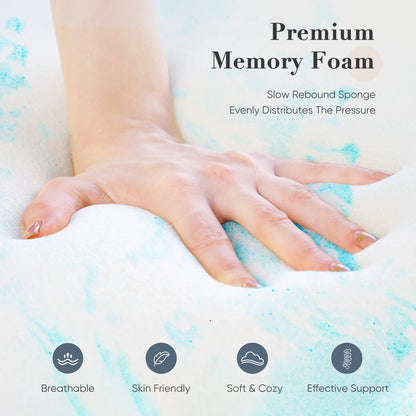 Gel Memory Foam Mattress Topper for Cooling Comfort